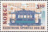 Electric Tram and Street Plan of Oslo, 1894