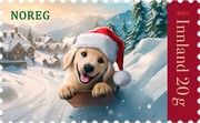 Dog on Sled