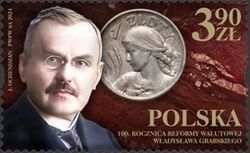 Introduction of Złoty, Centenary : Władysław Grabski