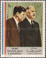 Charles de Gaulle with John Fitzgerald Kennedy
