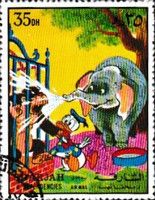 Elephant Blowing Water