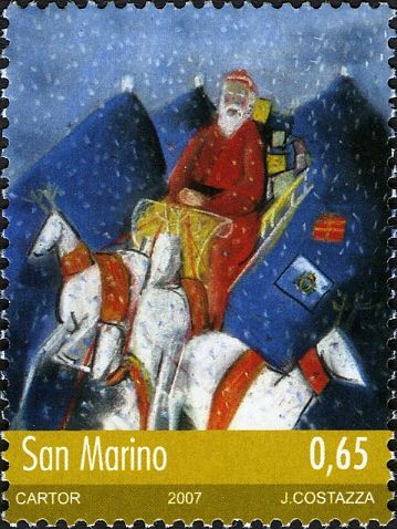 Towers of San Marino and Santa Claus