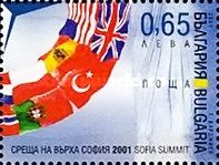 Flag Ribbons of NATO Countries and the Recording Candidates