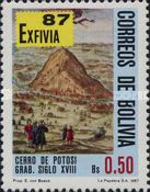 XVIII Century engraving "Hill gold mine"