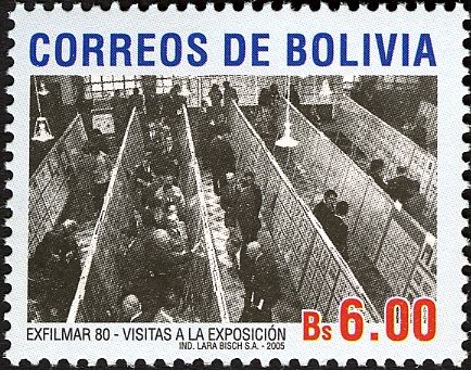 Visitors at EXFILMAR ´80 Philatelic Exhibition
