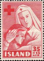 Red Cross Nurse and Patient