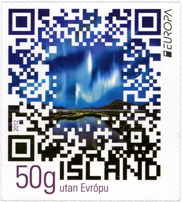 Northern Lights and QR code