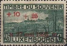 View on Luxembourg City (Surcharged)