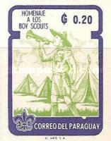 Boy Scout with trumpet
