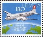 Douglas DC-4 on Flight from Geneva to New York (1947)