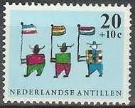 Three Boys with Flags