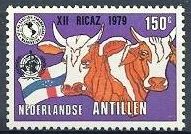 Cattle (Bos primigenius taurus), Netherlands Antilles Flag