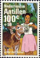 Child with Donkey (Equus asinus asinus)