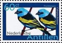 Blue-necked Tanager (Calospiza fastuosa) (see Description)