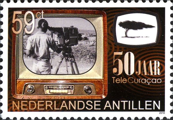 1960s Television Set and Cameraman
