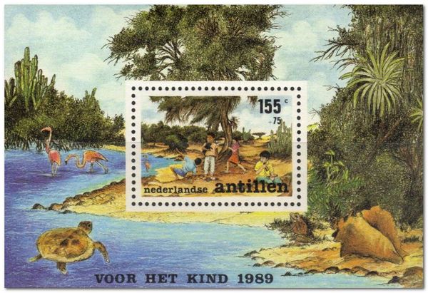 Children Playing on the Beach