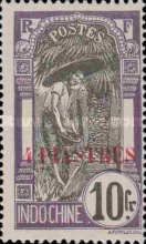 Tonkinese Woman overprinted and surcharged