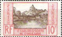 Bay, Moorea overprint France Libre