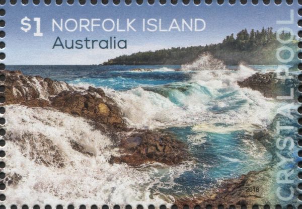 Waves Crashing into Crystal Pool