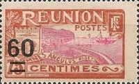 Bay of Saint-Denis surcharged