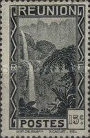 Salazie Waterfall - overprint France Libre