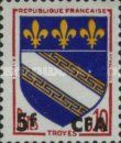 Troyes Coat of Arms surcharged