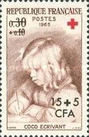 Coco Writing, by Auguste Renoir (1841-1919); surcharged