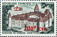 Castle Bazoches surcharged