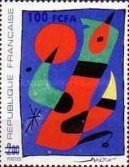 ARPHILA 75 - Juan Miró surcharged