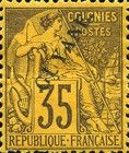 Type Alphée Dubois overprint