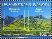 Summits (> 2000 m)