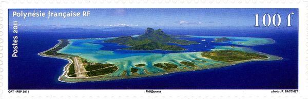 Aerial view of a group of islands