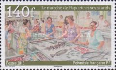 Stalls of the Market of Papeete