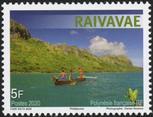Canoeing off Raivavae