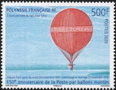 Paris Balloon Mail, 150th Anniversary