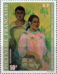 Gauguin, "Tahitian woman and boy"