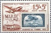 Casablanca station No. 4 and stamp airmail