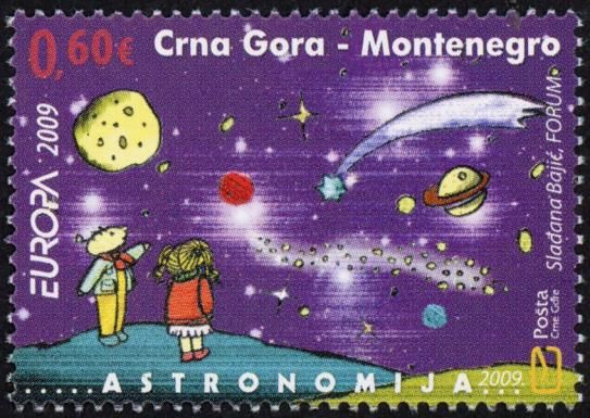 Boy and Girl Looking at Celestial Objects