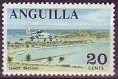 Boat Building, Anguilla - Overprinted