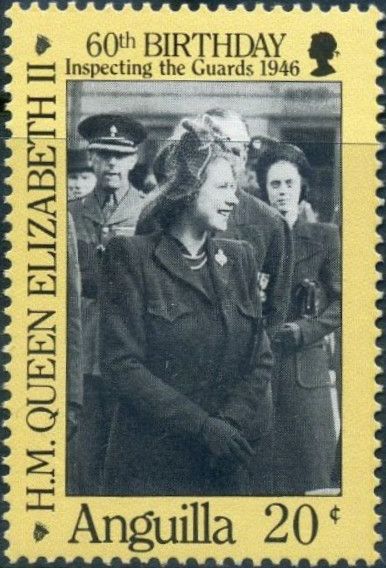 Princess Elizabeth inspecting Guards, 1946
