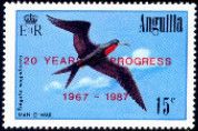 Man-o'-War (Fregata magnificens) - Overprinted