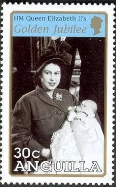 Princess Elizabeth with Prince Charles