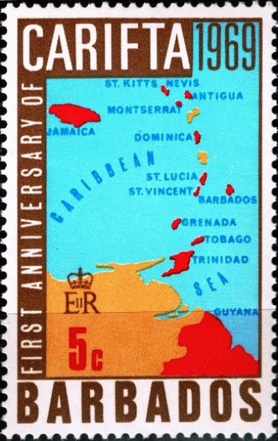 Map of Caribbean