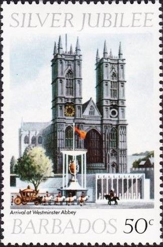 Arrival of Coronation Coach at Westminster Abbey