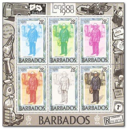 Early Postman - Sheet of 6