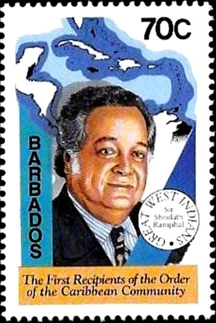 First award recipient: Sir S. Ramphal, statesman, Guyana