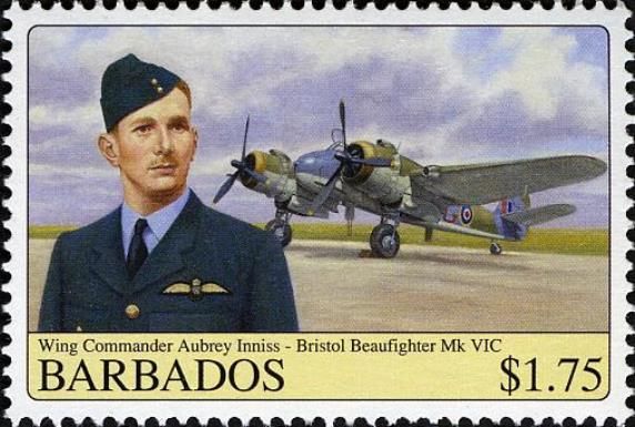 Wing Commander Aubrey Inniss and Bristol Beaufighter Mk VIC