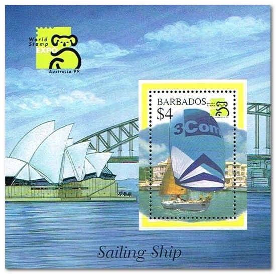 "Australia `99" Stamp Exhibition - Melbourne, Yacht