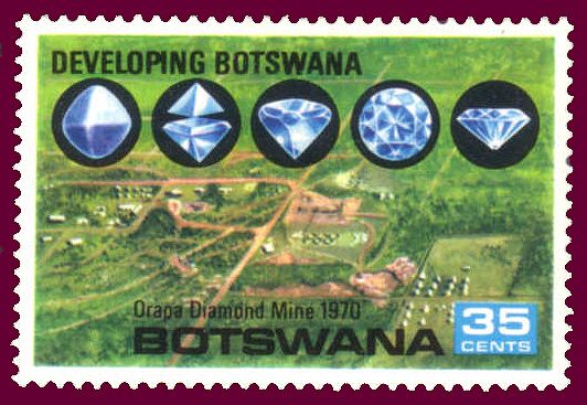 Orapa Diamond Mine and Diamonds