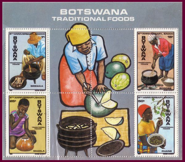 Traditional foods miniature sheet